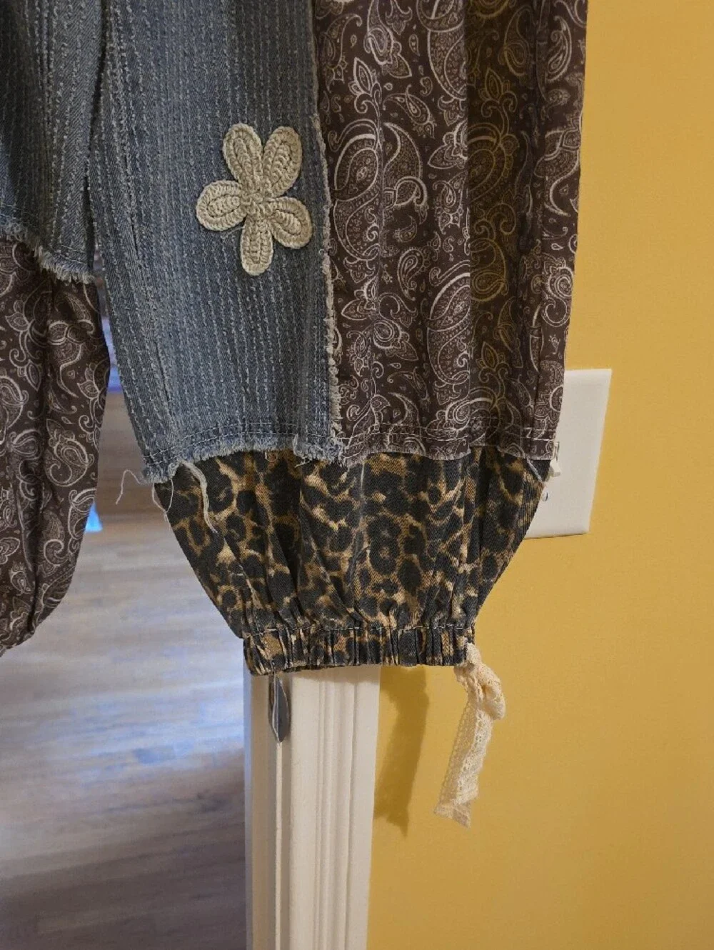 NWT POL Patchwork Pants/Joggers - Picture 3 of 4